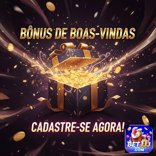Imagem promocional do bônus de boas-vindas do site betjjj