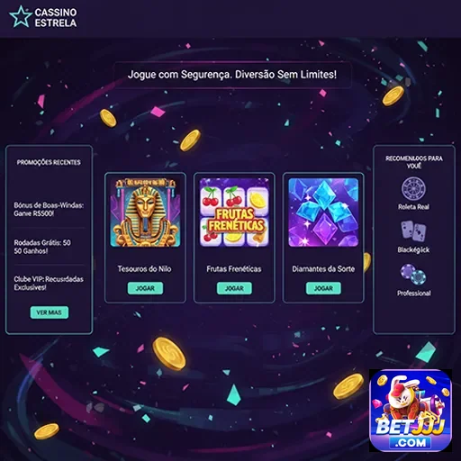 Jogadores se divertindo em cassino online premium