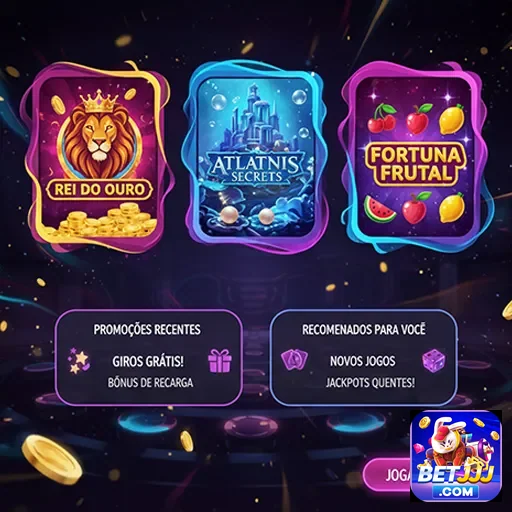Diversidade de slots disponíveis em cassino online